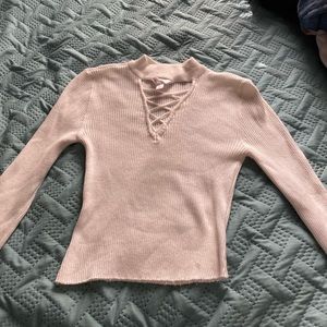 White crop top turtle neck used like 2 times